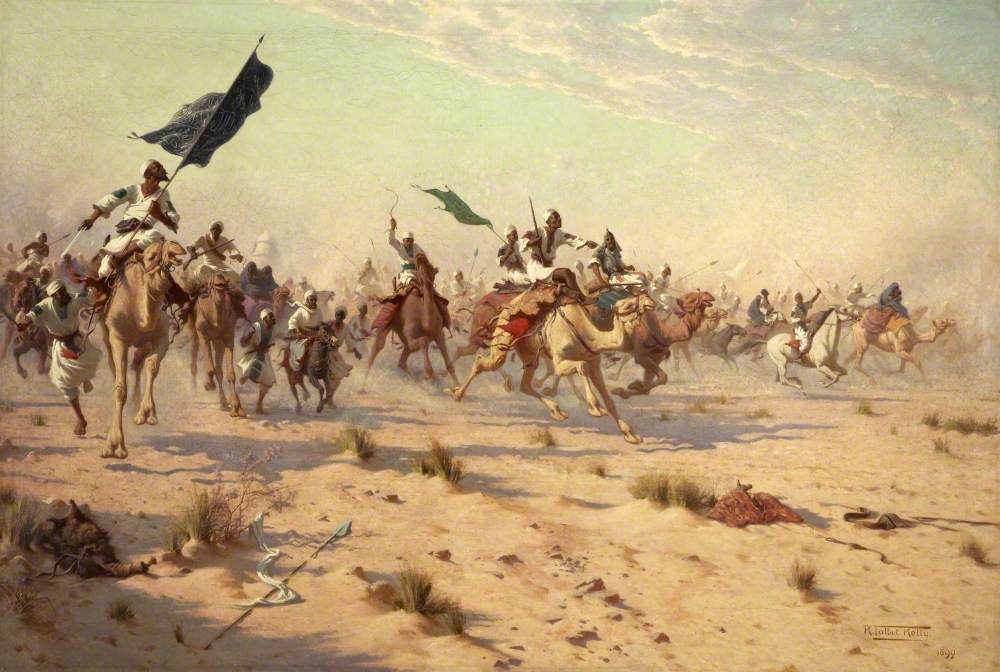 Robert George Talbot Kelly – The Flight of the Khalifa after His Defeat at the Battle of Omdurman (1898)