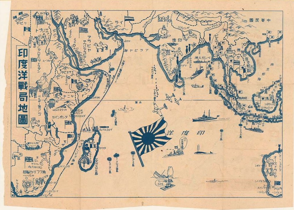 Japonská ilustrační mapa, 1942
