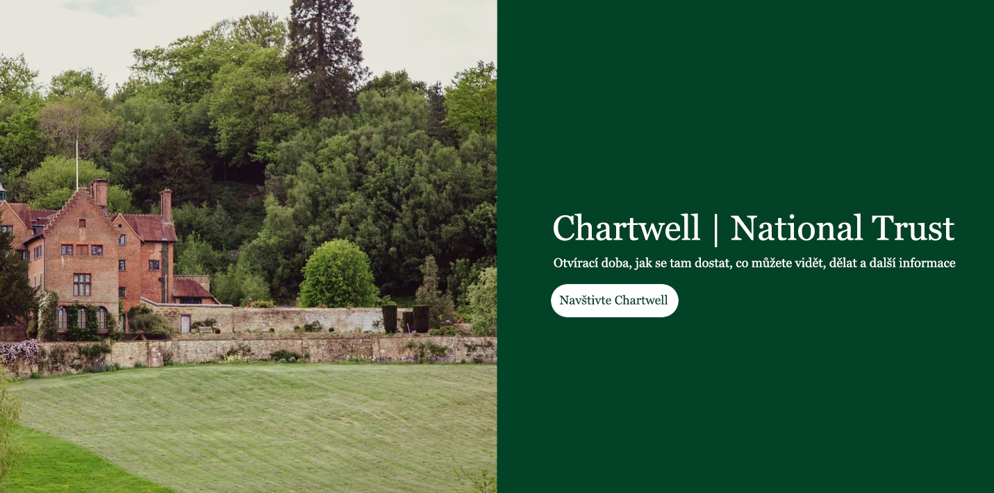 Navštivte Chartwell – při cestách veřejnou dopravou dejte velký pozor na časy posledních odjezdů příměstských autobusů zpět do Londýna